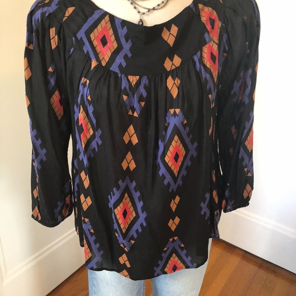 aztec print top